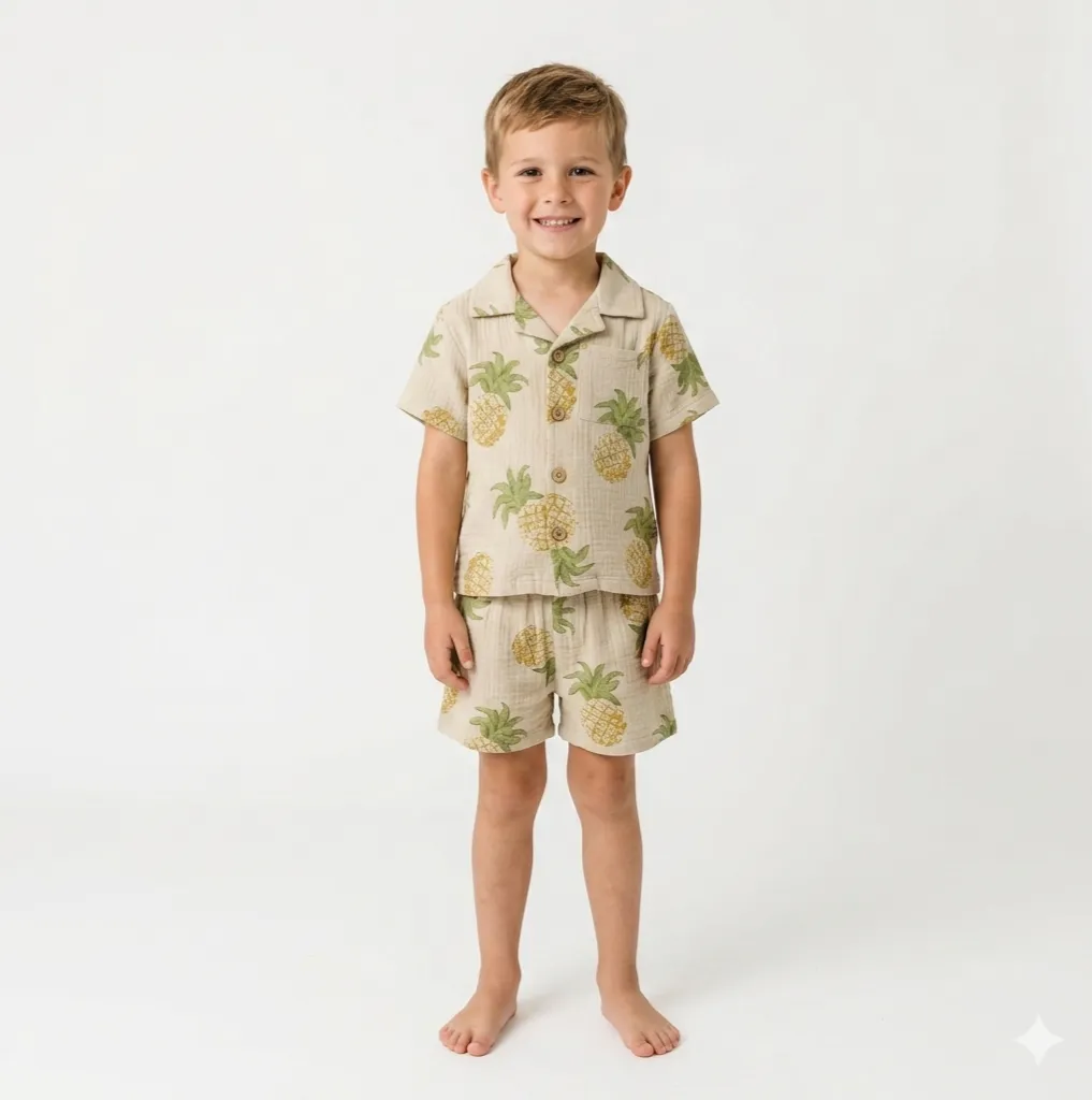 ENSEMBLE PLAGE (Vert, 12M)
