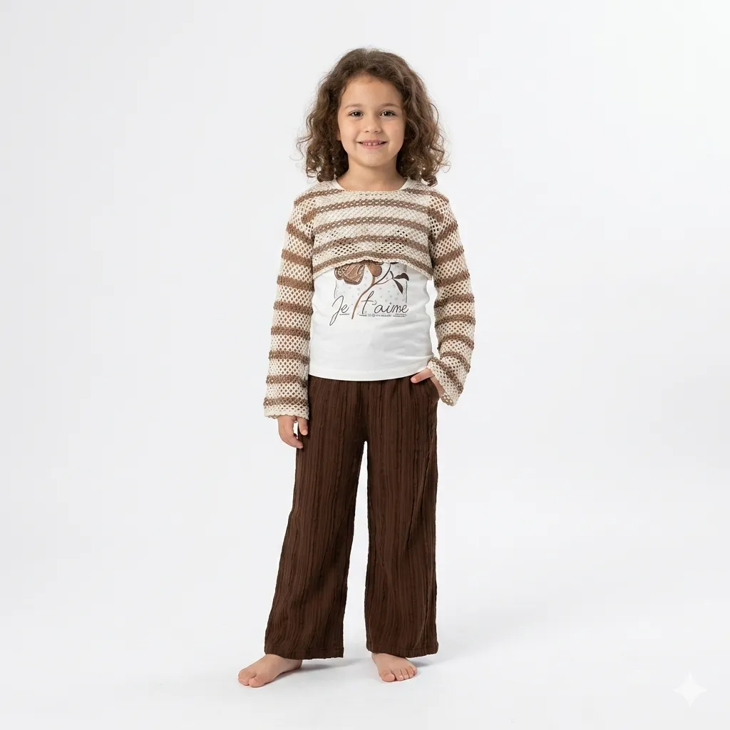 Maille et jupe (Vert, 6Y)