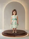Robe Jacquard à Fleurs
