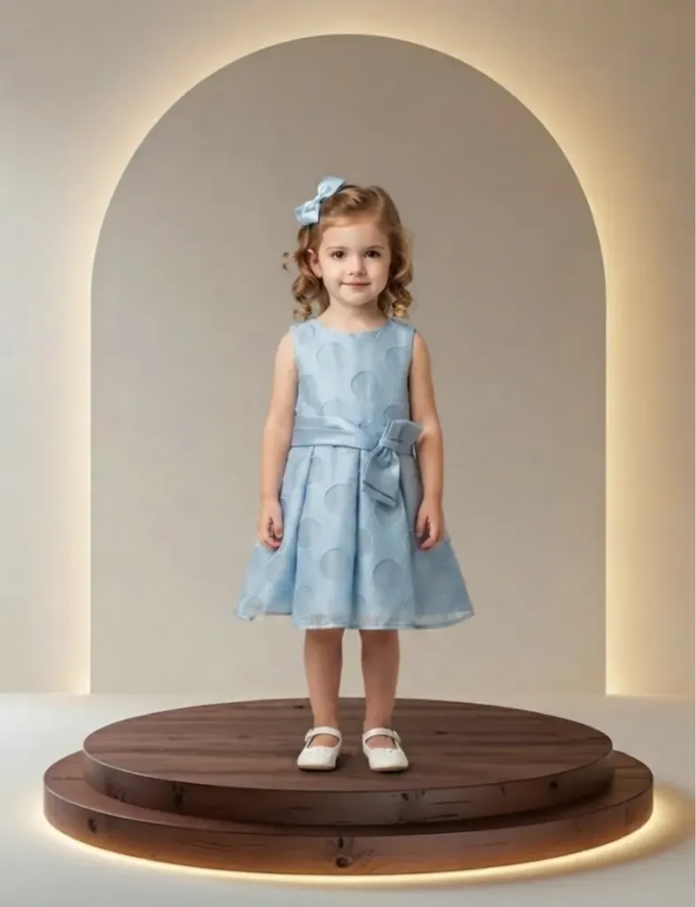Robe Satinée à Pois