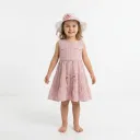 Robe à Rayures à Volants