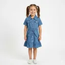 Robe en Jean Ceinturée