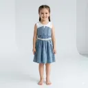 Robe Chasuble en Jean et Tulle