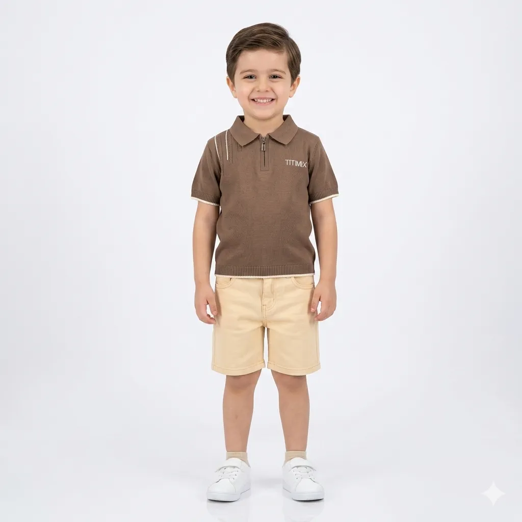 Ensemble Titimix (Blanc Cassé, 12M)