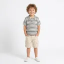 Ensemble Polo Rayé et Short à Poches