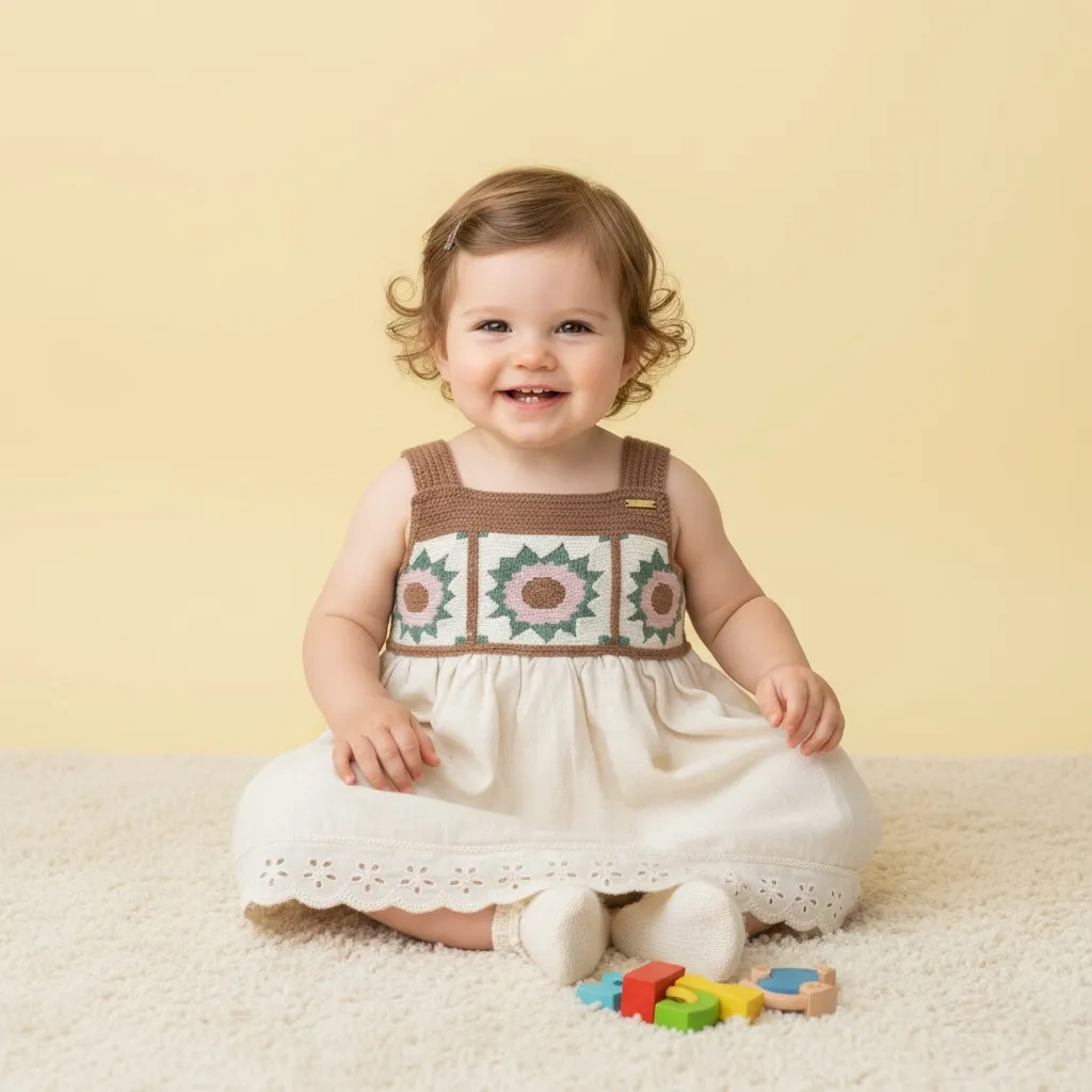 Robe BabyPam (Crevette, 6M - 9M)